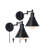 Plug in Wall Sconce Swing Arm Lamp
