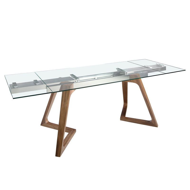 Extendable Glass Top Dining Table