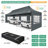 30 Ft. W x 10 Ft. D Metal Pop-up Canopy for Parties -98600867
