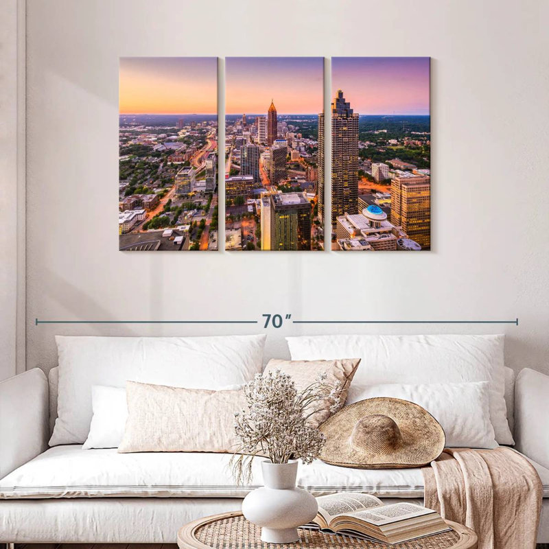 Nicci, Atlanta, horizon pastel, H 28 po x l 45 po