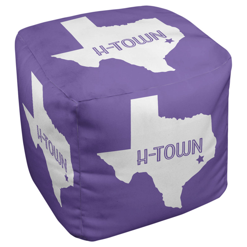 Repose-pieds à cubes h-town texas, Mauve