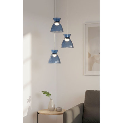 3 - Light Chrome LED Cluster Pendant