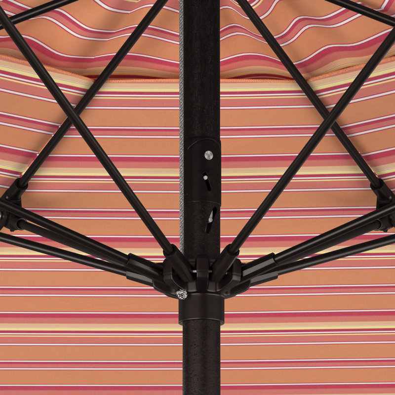 Parasol de marché 9 pi Murrey, Sunbrella® Dolce Mango Stripe