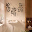 Silhouette de femme, ensemble d'art mural en métal - 3 pièces, décor minimaliste moderne-1226823370