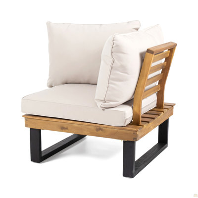 Chaise d'angle + table basse