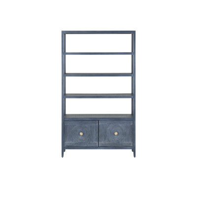Santos Solid Wood Etagere Bookcase