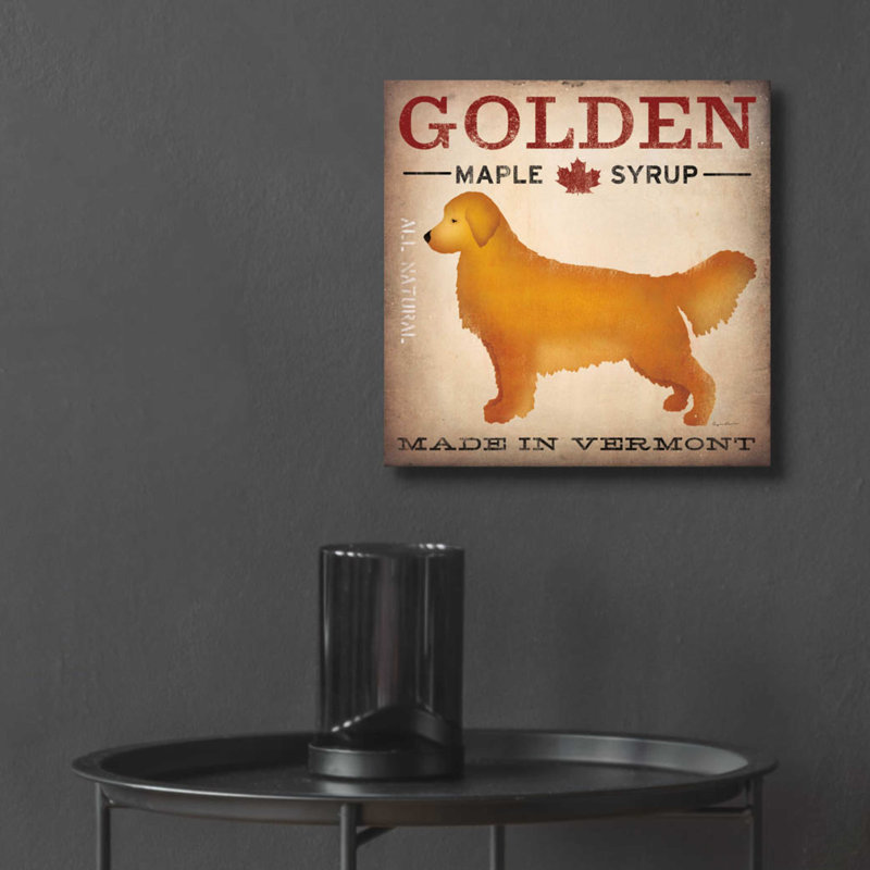 «Golden Dog At Show» par Ryan Fowler, H 12 po x l 12 po
