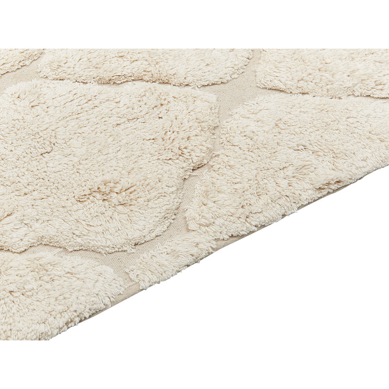 Macia Geometric Cotton Hand Woven Area Rug, Rectangle 140 x 200cm
