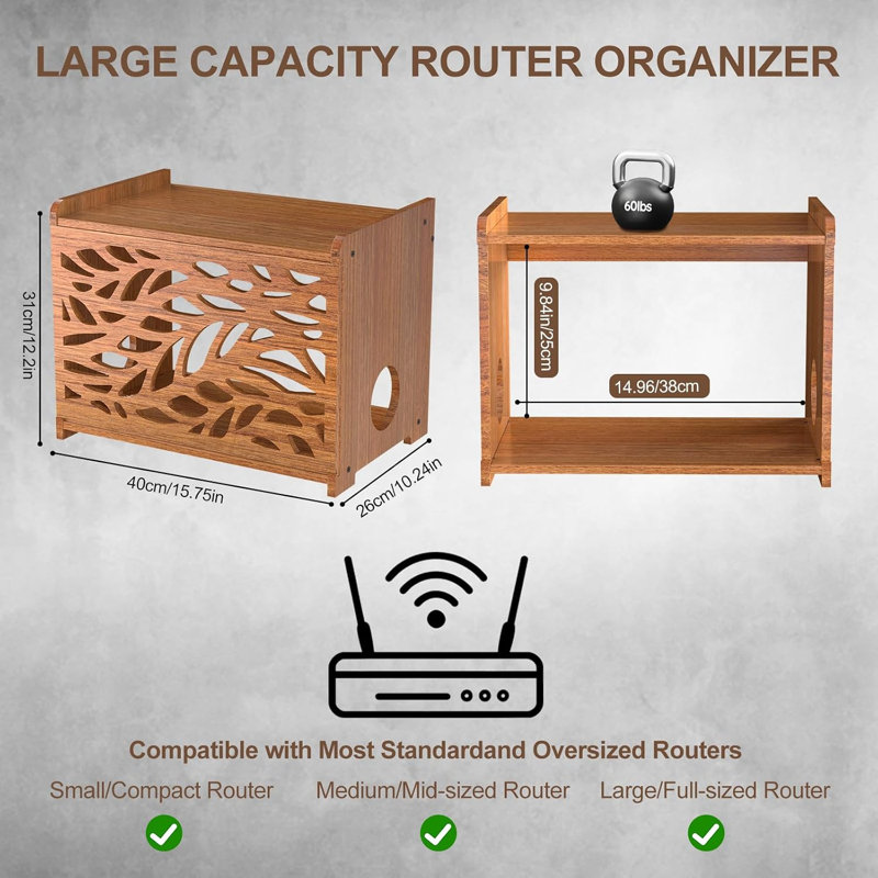 Étagère de projecteur, armoire de rangement décorative pour toupie WiFi, boîte de gestion des câbles de ventilation, découpeuse