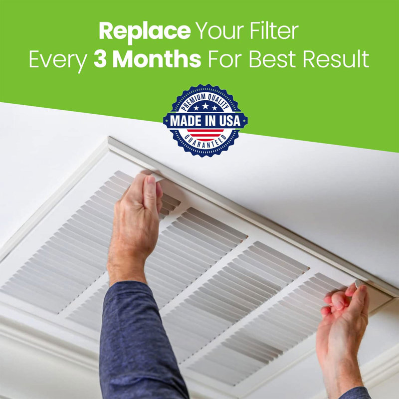 Filti Pleated Home HVAC Furnace Air Filter, 25" H x 1" W x 16" D