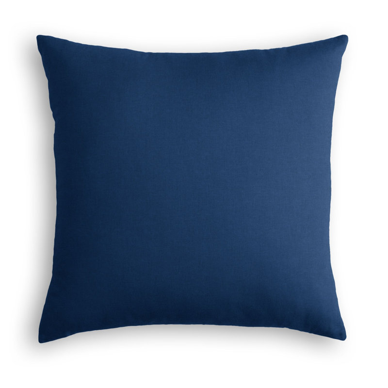 Housse de coussin carrée, 26 po x 26 po, Bleu marine, Housse de coussin seulement - sans coussin