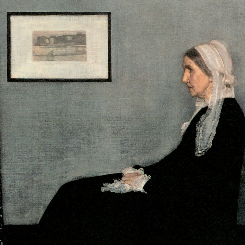 Grande Framed Canvas Portrait of the Artist's Mother, 1871