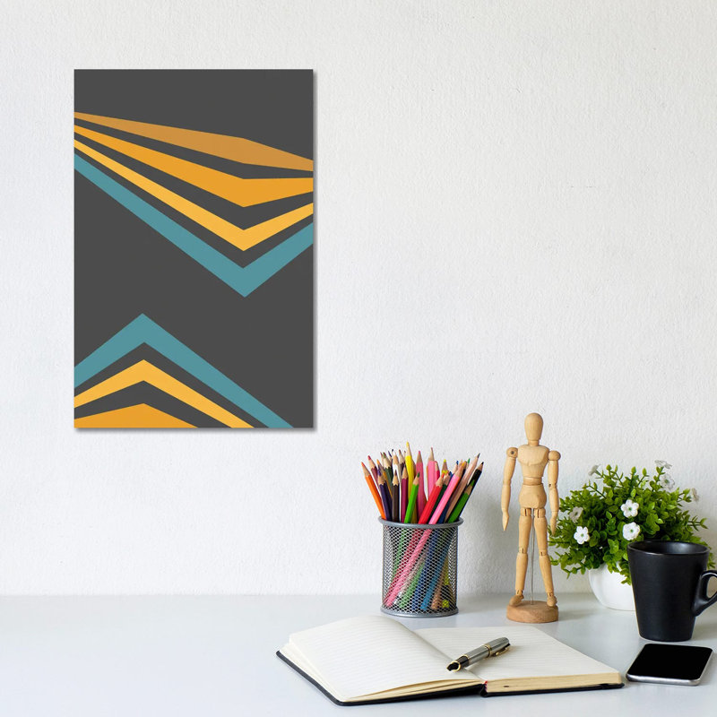 Traffic Jam VI by June Erica Vess - Wrapped Canvas Print, 30.48cm H x 20.32cm W x 1.91cm D
