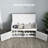 White Shoe Bench With Hidden Compartments, Cushion Seat, Adjustable Shelves, Shutter Doors For Hallway, 352 Lbs Max Weight Capacity Entryway Rack Storage, Cushion, Doors, Hallway