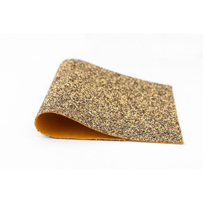 Papier peint à paillettes de 55 po Crawford Gold Bronze - vendu à la verge