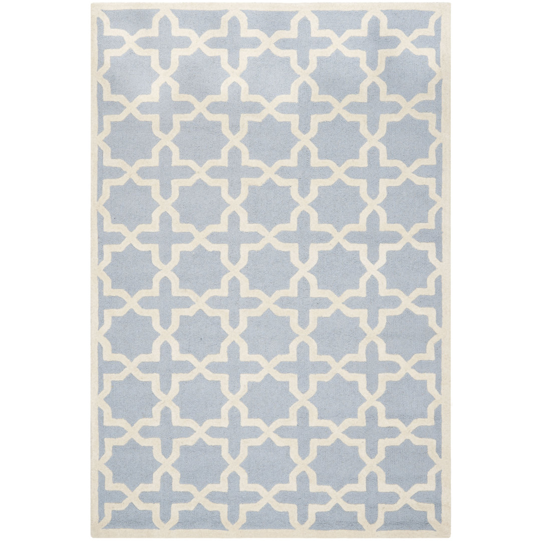 Von Geometric Wool Hand Woven 152cm X 244cm Area Rug