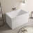 43" Freestanding Tub Acrylic Freestanding Soaking Bathtub