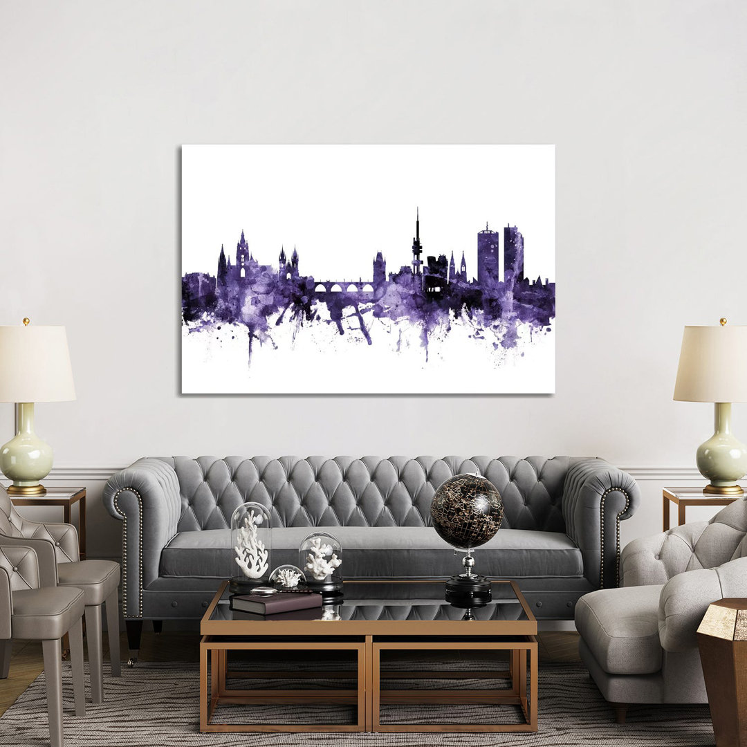 Prague (Praha), Czech Republic Skyline by Michael Tompsett - Wrapped Canvas Gallery-Wrapped Canvas Giclée