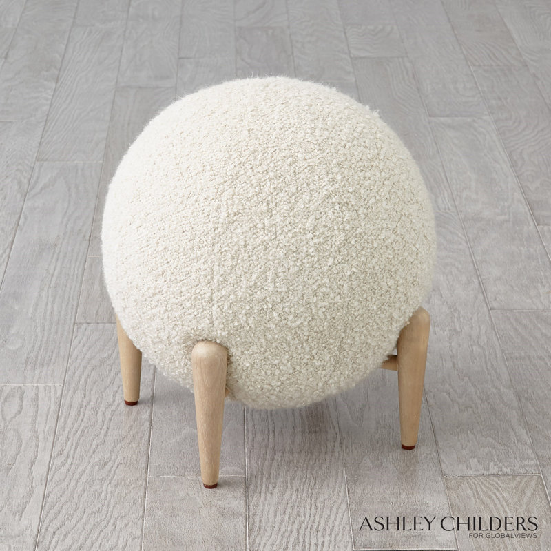 Shearling Accent Stool