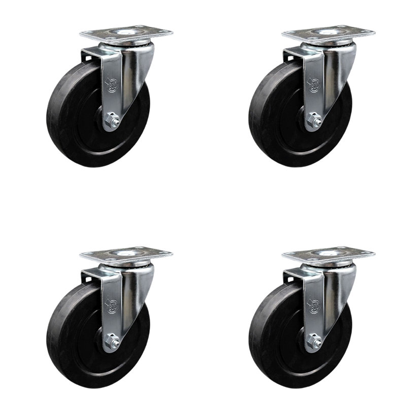 Rubber Swivel Top Plate Caster