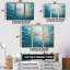Ensemble de salon art mural Elation of Provenance en bleu clair - vagues-108312674-108312678