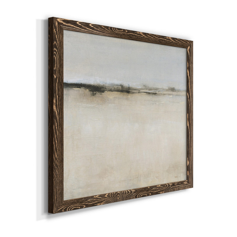 Toile encadrée de qualité supérieure - prête à être suspendue, Cadre noyer, H 17 po x l 17 po x P 1,5 po
