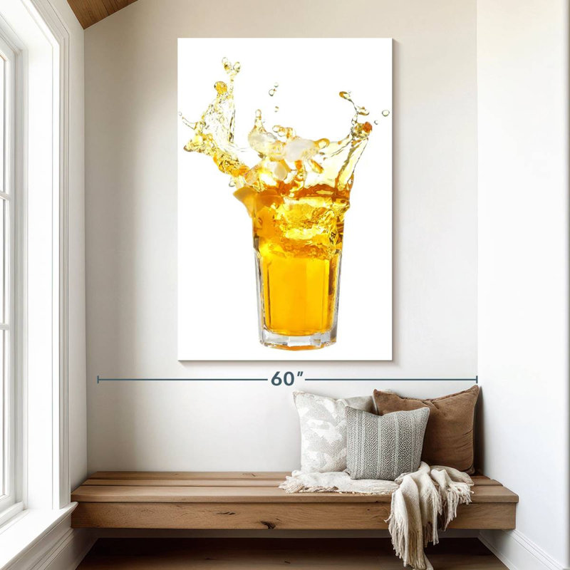 Yarlin Lemon Tea Splash, 51" H x 34" W