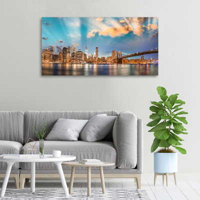 Brooklyn Bridge 1 Piece Wall Art on Canvas