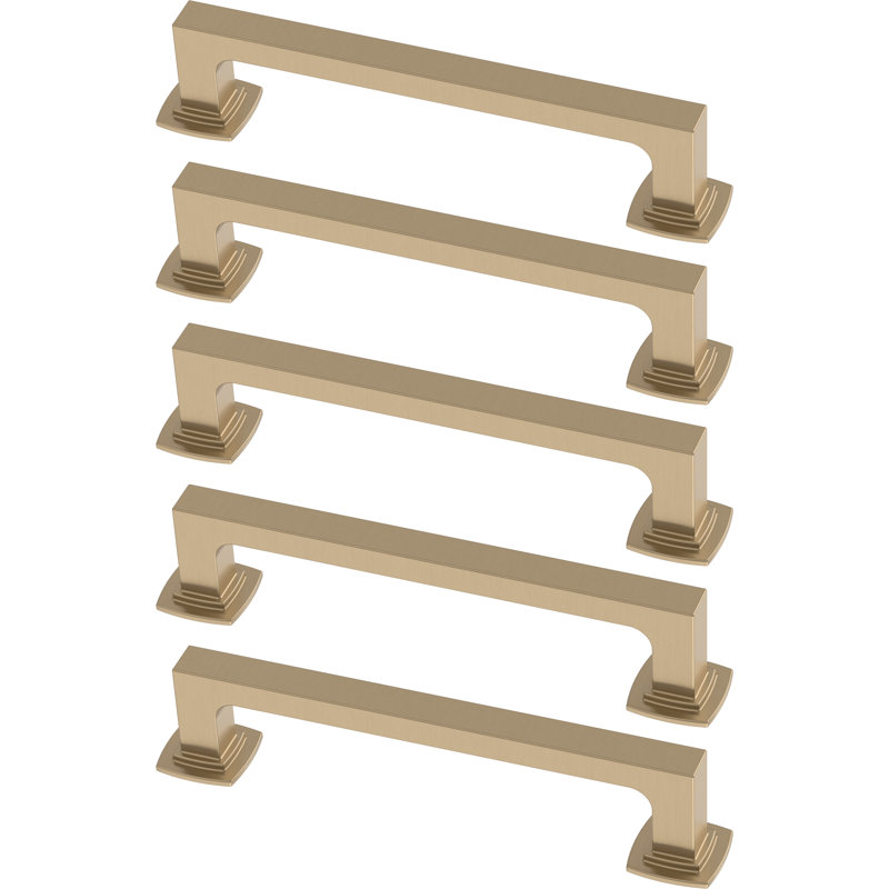 Parow 3 3/4" Center Bar Pull Multipack, Champagne Bronze, 3 3/4" Center to Center