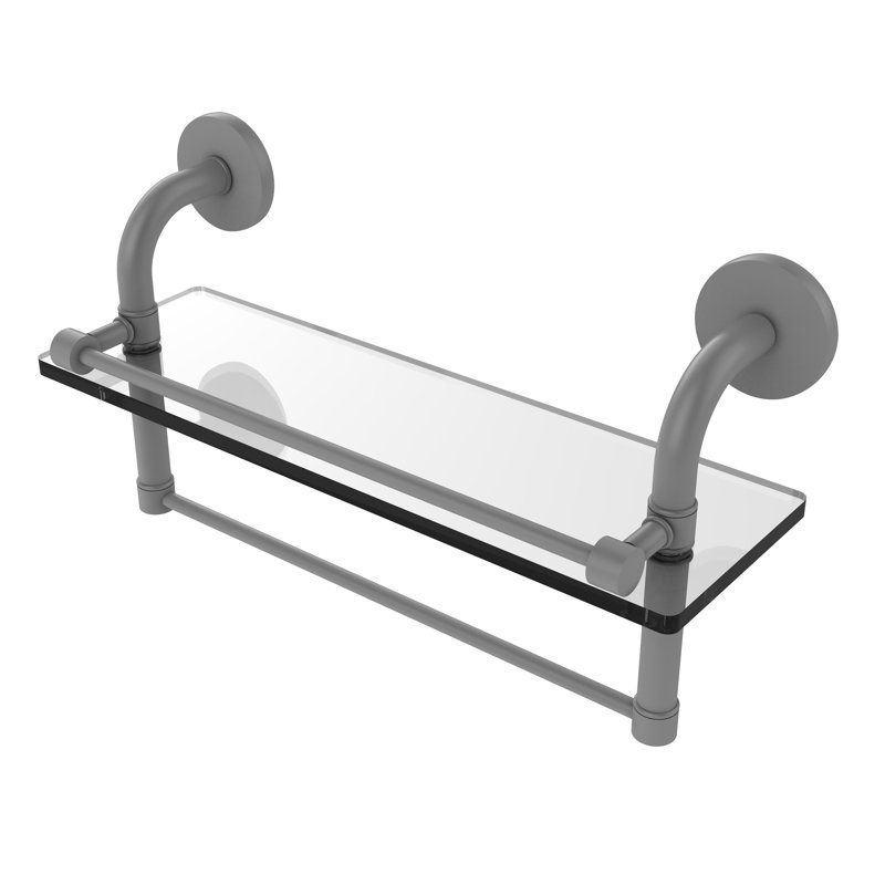 Tablette murale Tioga, Gris mat, H 8 po x l 16 po x P 5 po