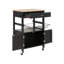Haverhille Solid Wood Top Kitchen Trolley-2130009430