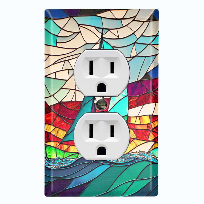 Nature Themed 1 - Gang Duplex Outlet Standard Wall Plate