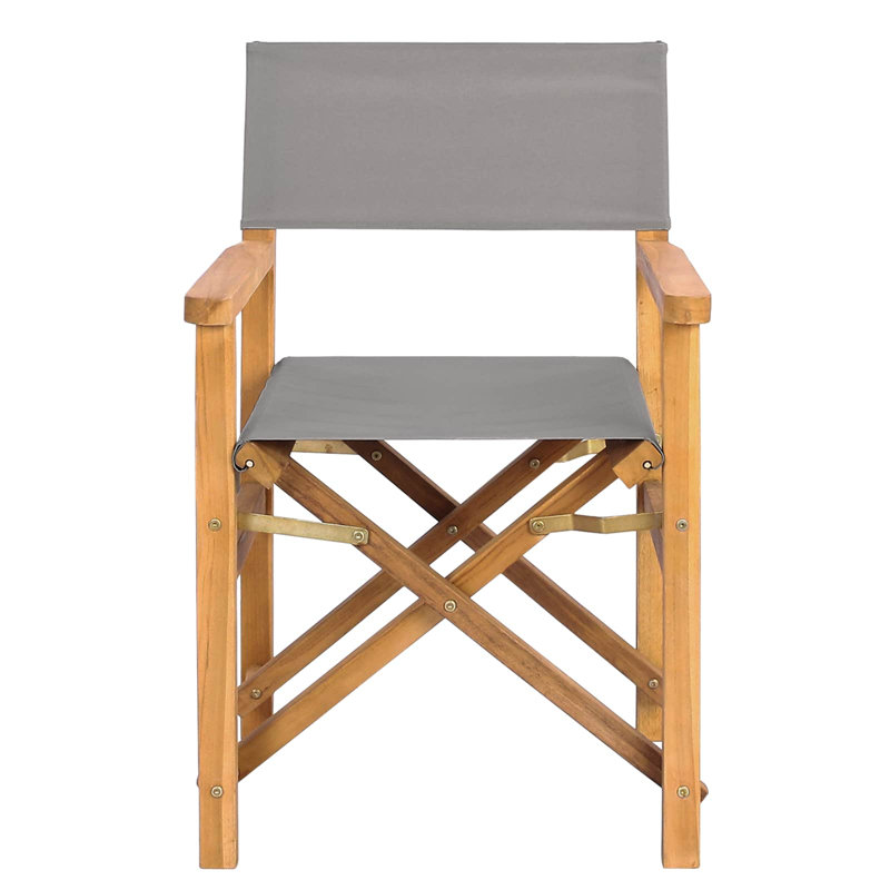 Folding Chair, Brown/Light Grey