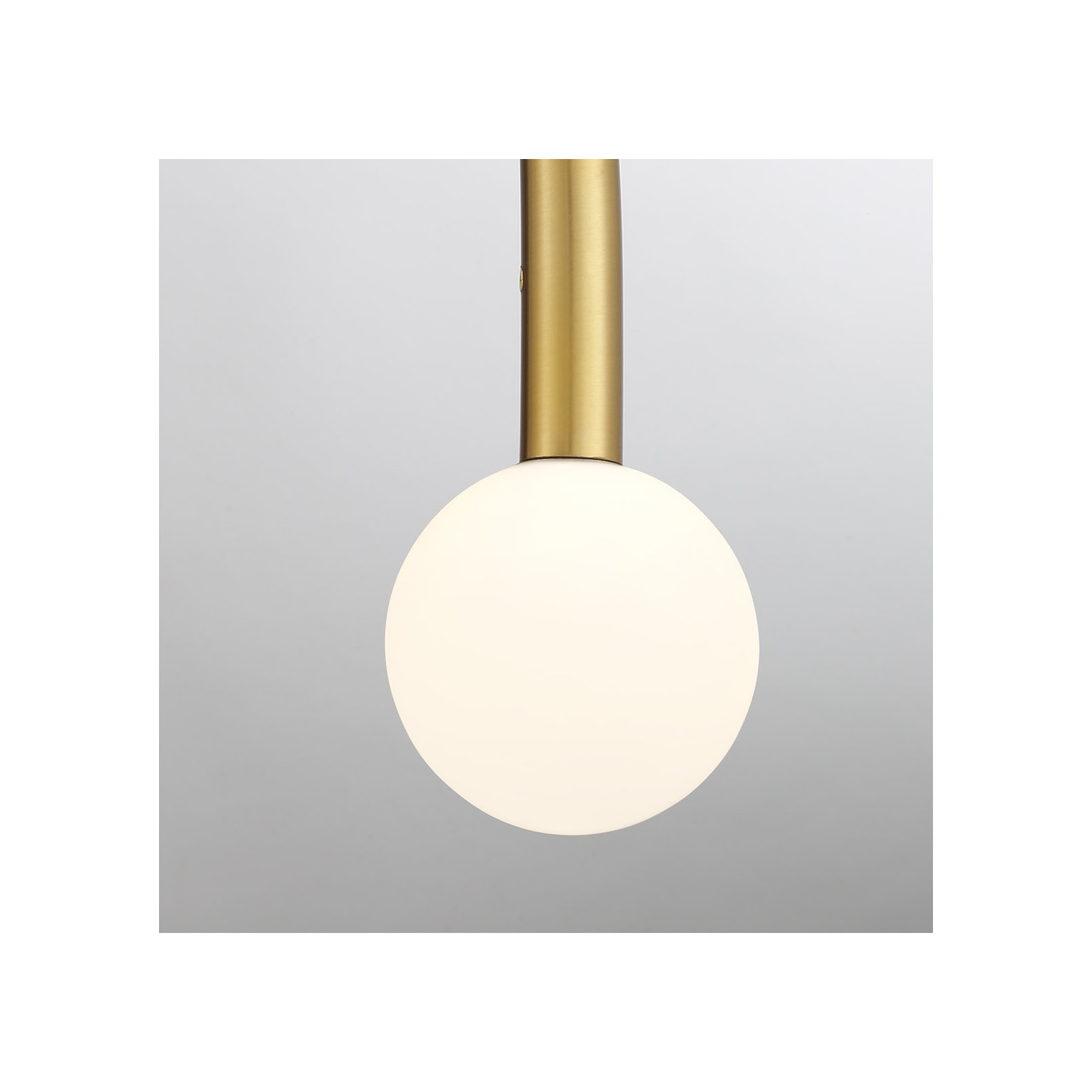 Kai 2-Light Chandelier, Natural Brass