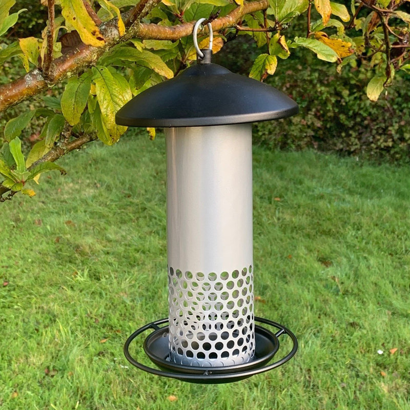 Kucharski Metal Hanging Tube Bird Feeder