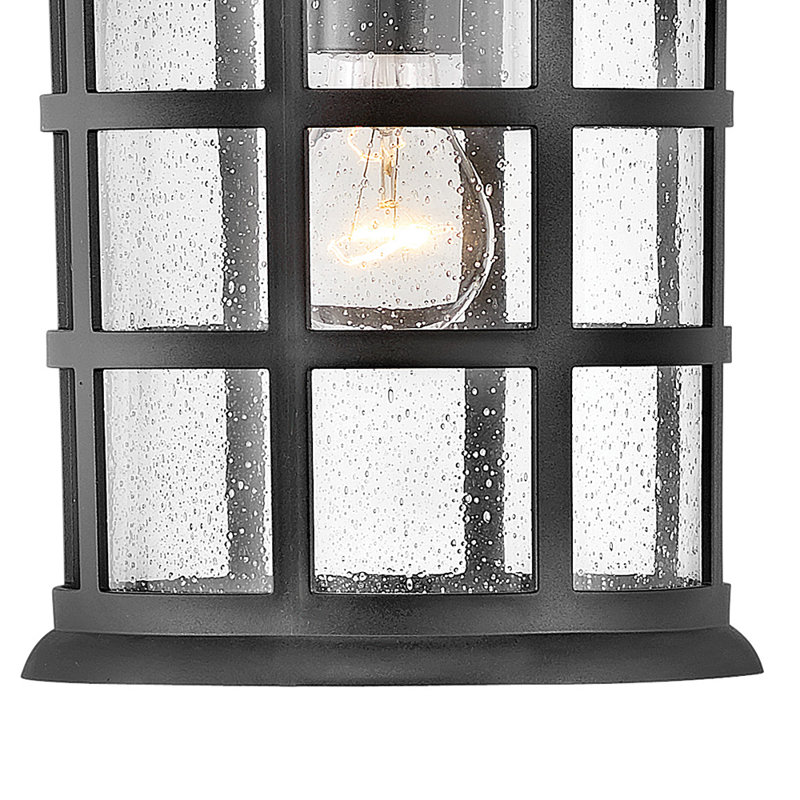 Freeport 1 - Light Lantern Geometric Chandelier, Textured Black