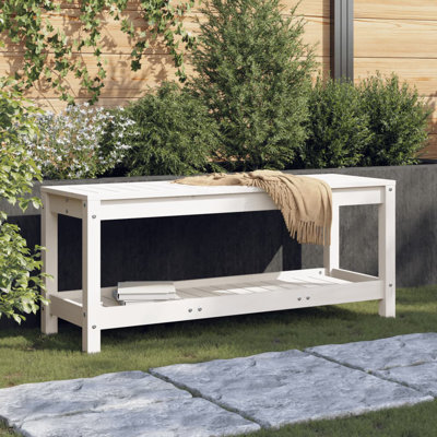 Alzugaray Solid Wood Outdoor Bench