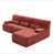 Velours côtelé rouge sélectionné
