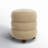Dalisha 17" Velvet Round Ottoman-96097019-96097018