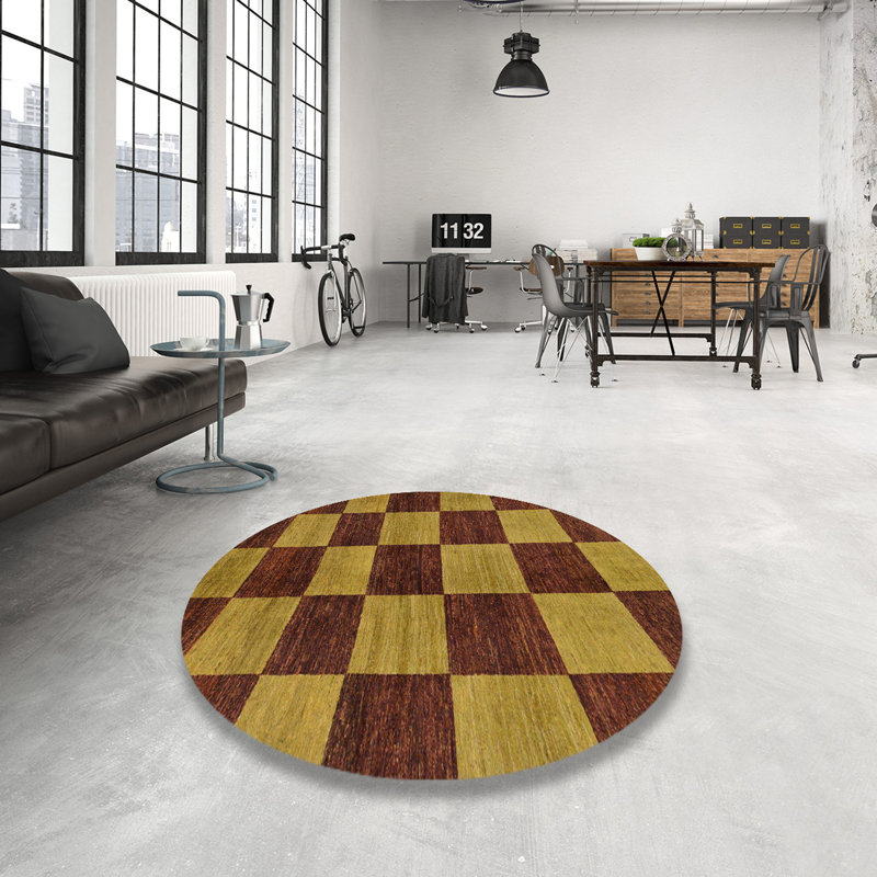 Tapis abstrait moderne 270, Rond 6 pi