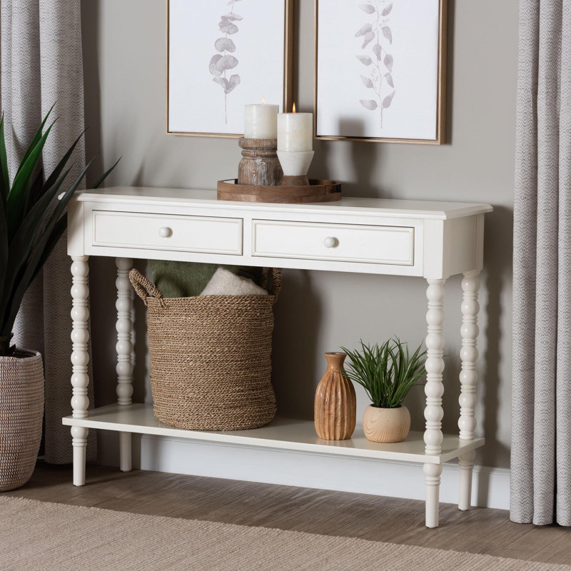 Console Laura Baxton Studio Malinda, Blanc