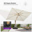 Parasol en porte-à-faux 9 x 12 pi MEB Arlmont & Co. Palace-672807550