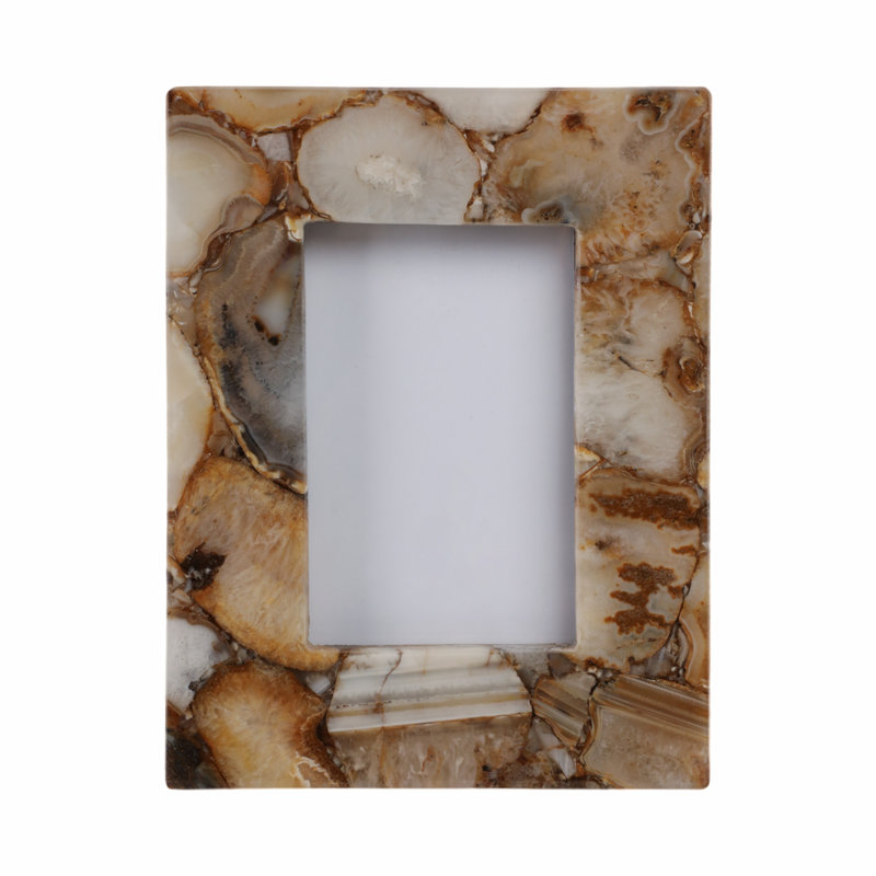 Mankato Agate Photo Frame, Brown, 4" x 6"