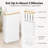 Extra Large Toilet Paper Storage with Lid, Holds Up to 24 Regular Rolls or 18 Mega Rolls, Slim Toilet Paper Basket Bin Container, Bathroom Accessories Organizer-109306532