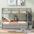 Twintwin Bunk Bed In Gray. Plywood. Maximize Storage Gray With Drawer Storage. Strong And Stable Frame. Ideal For Bedroom Organization. Safe Sleeping Environment-1531863102
