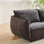 Modern Living Space, 3 +, tissu d'ameublement en chenille, structure en bois massif, 4 coussins, canapé de chambre spacieux à assise relaxante, tissu respirant, style contemporain