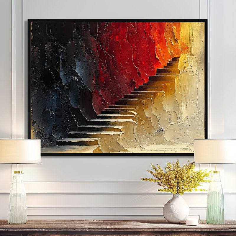 Art mural sur toile, "Fairs", H 24 po x l 32 po, Picture Framed, Noir
