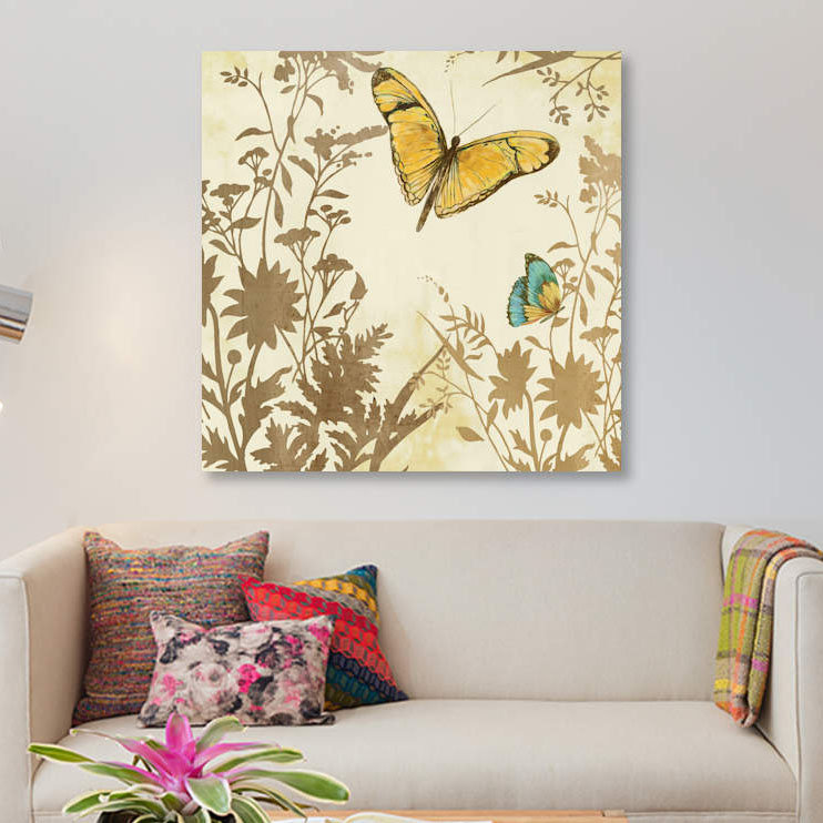 «Butterfly in Flight I», impression sur toile, H 12 po x l 12 po x P 1,5 po, Pas de tapis, Toile tendue