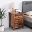 Gitano 45cm W Manufactured Wood Bedside Table