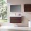 Meuble-lavabo mural flottant avec lavabo intégré en acrylique et 2 tiroirs-1839908582